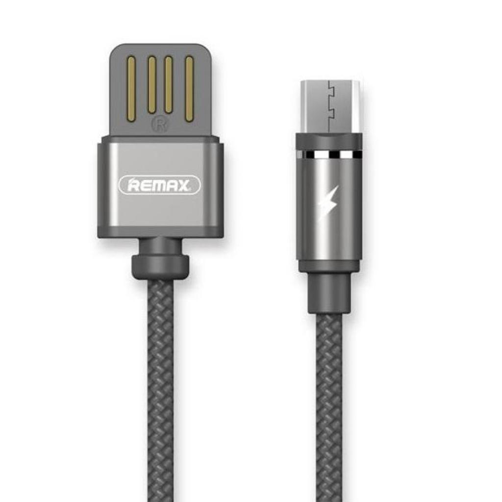 Дата кабель USB 2.0 AM to Micro 5P 1.0m Gravity series Magnetic tarnish Remax (RC-095M-TARNISH)