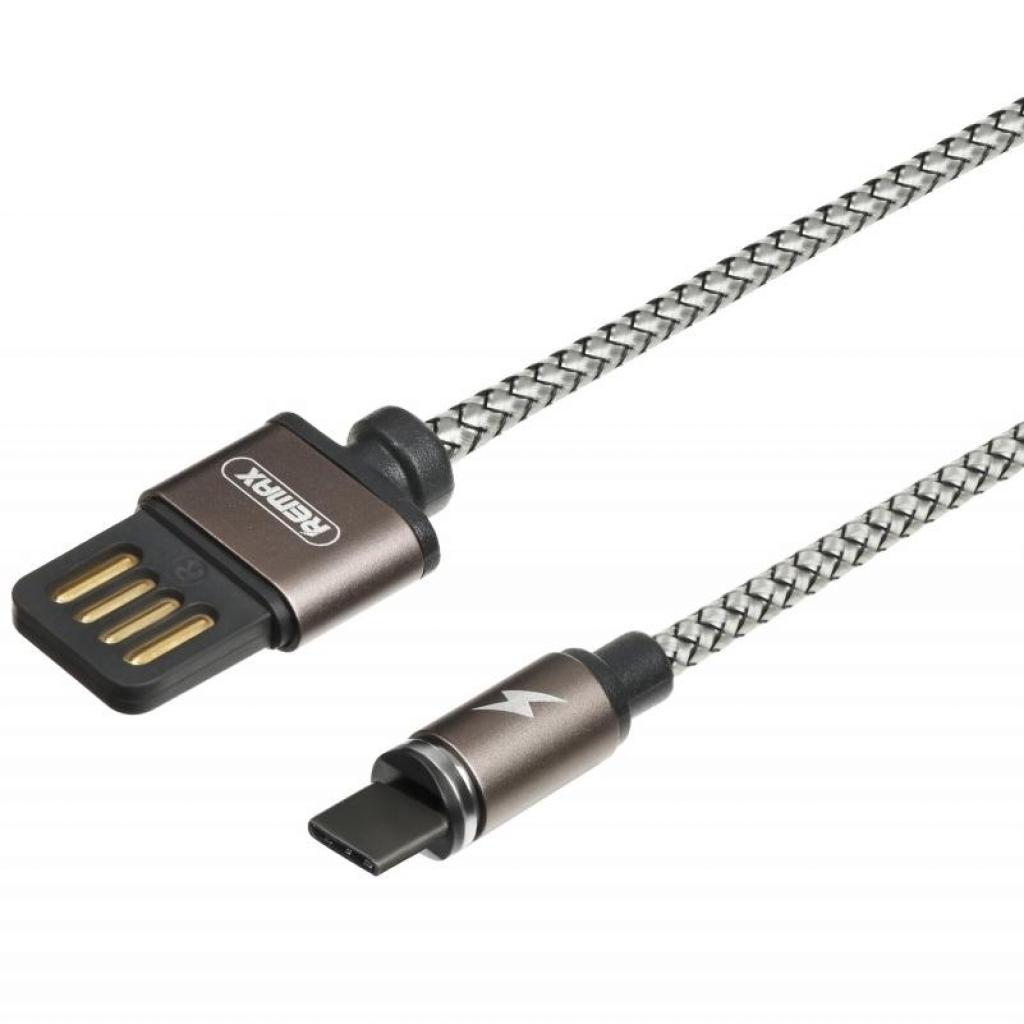 Дата кабель USB 2.0 AM to Type-C 1.0m Gravity series Magnetic tarnish Remax (RC-095A-TARNISH) - 1