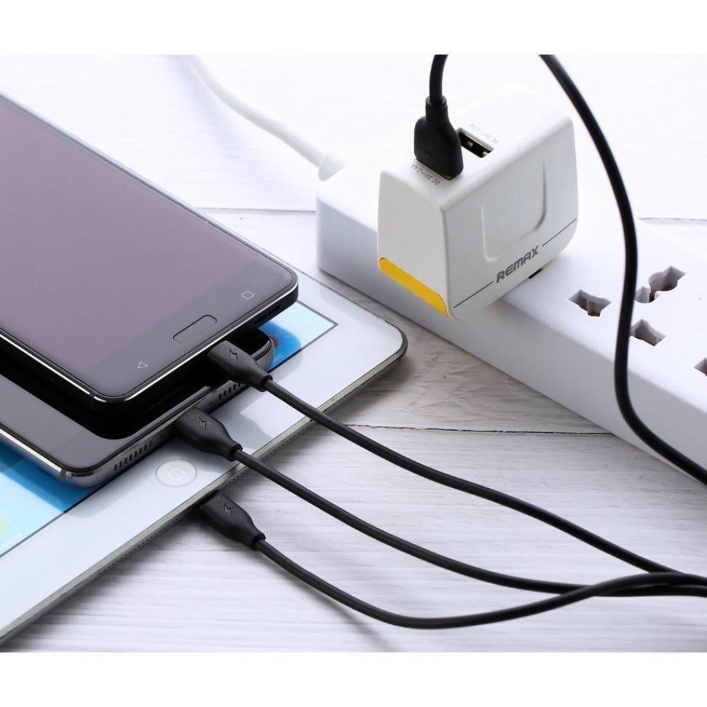 Дата кабель USB 2.0 AM to Lightning + Micro 5P + Type-C 1.0m black Remax (RC-109TH-BLACK) - 1