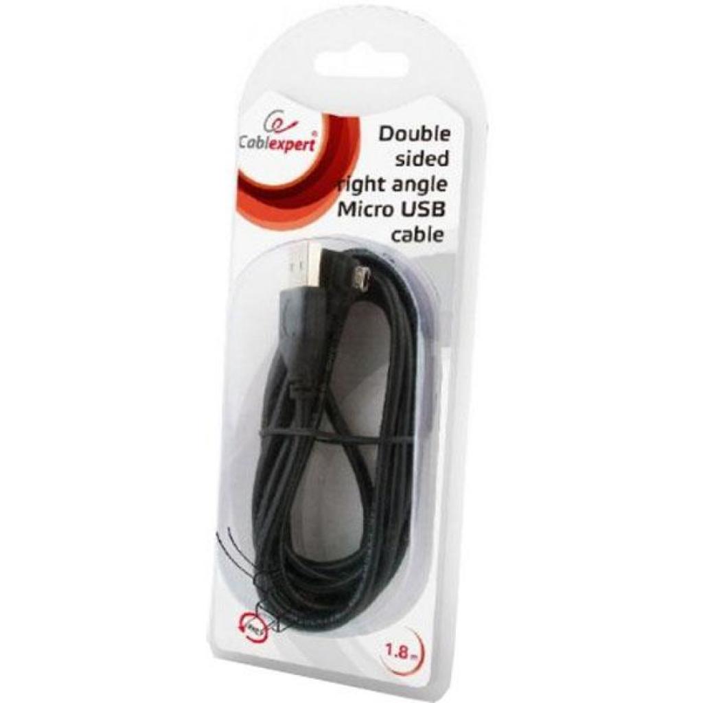 Дата кабель USB 2.0 AM to Micro 5P 1.8m угловой Cablexpert (CCB-USB2-AMmDM90-6) - 1 Дата кабель USB 2.0 AM to Micro 5P 1.8m угловой Cablexpert (CCB-USB2-AMmDM90-6) - 1