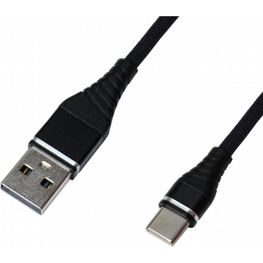 Дата кабель USB 2.0 AM to Type-C 1.2m 2A Black Grand-X (NC012BK) - 1