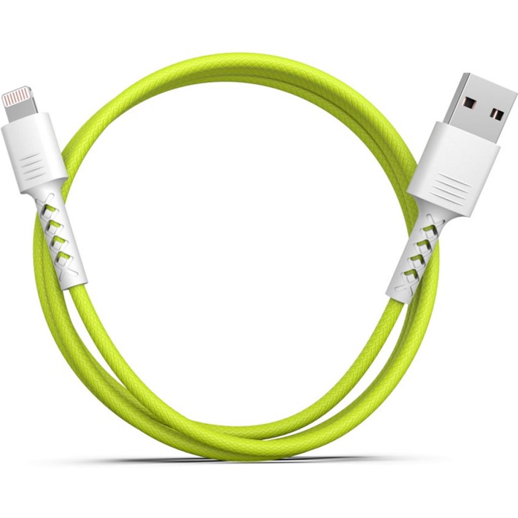 Дата кабель USB 2.0 AM to Lightning 1.0m Soft white/lime Pixus (4897058531183) - 3 Дата кабель USB 2.0 AM to Lightning 1.0m Soft white/lime Pixus (4897058531183) - 3