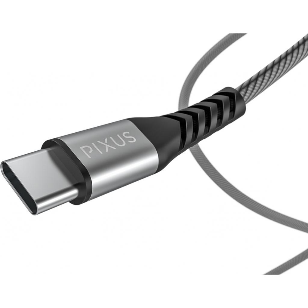 Дата кабель USB 2.0 AM to Type-C 1.0m Flex Gray Pixus (4897058531152) - 4 Дата кабель USB 2.0 AM to Type-C 1.0m Flex Gray Pixus (4897058531152) - 4
