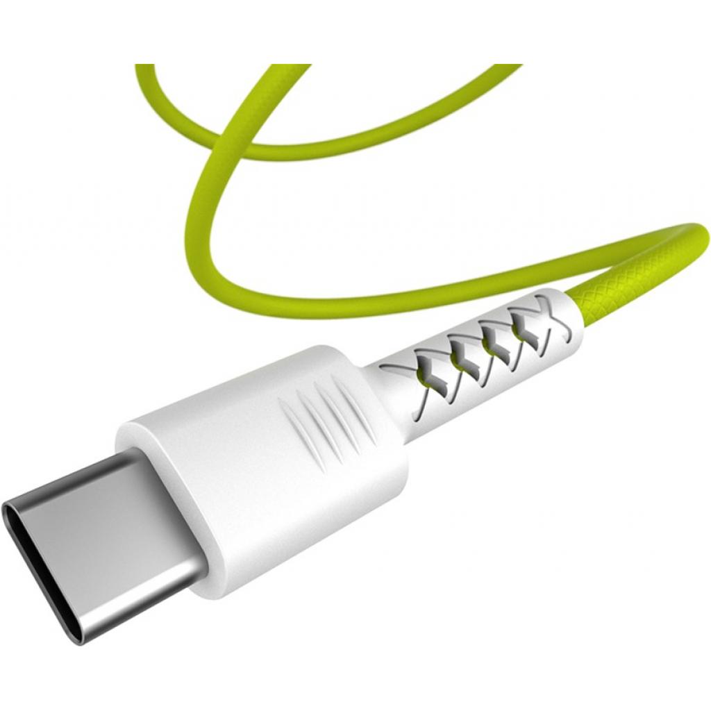 Дата кабель USB 2.0 AM to Type-C 1.0m Soft white/lime Pixus (4897058531169) - 1 Дата кабель USB 2.0 AM to Type-C 1.0m Soft white/lime Pixus (4897058531169) - 1
