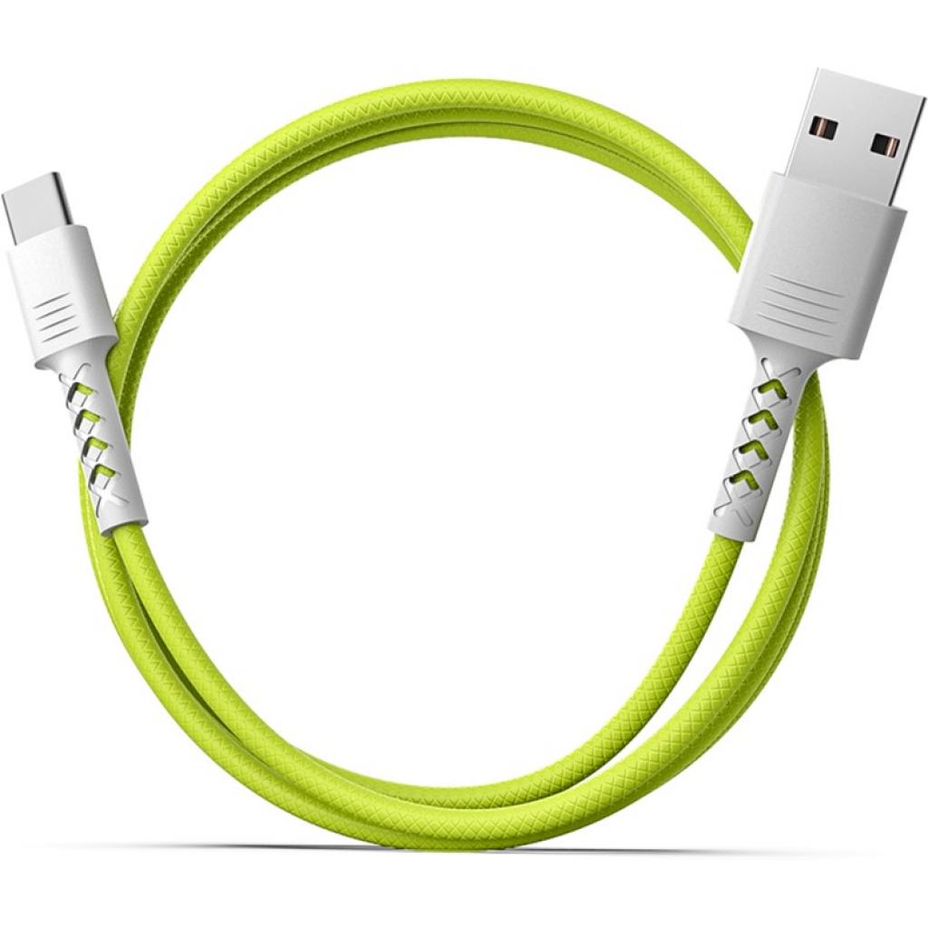 Дата кабель USB 2.0 AM to Type-C 1.0m Soft white/lime Pixus (4897058531169) - 3 Дата кабель USB 2.0 AM to Type-C 1.0m Soft white/lime Pixus (4897058531169) - 3