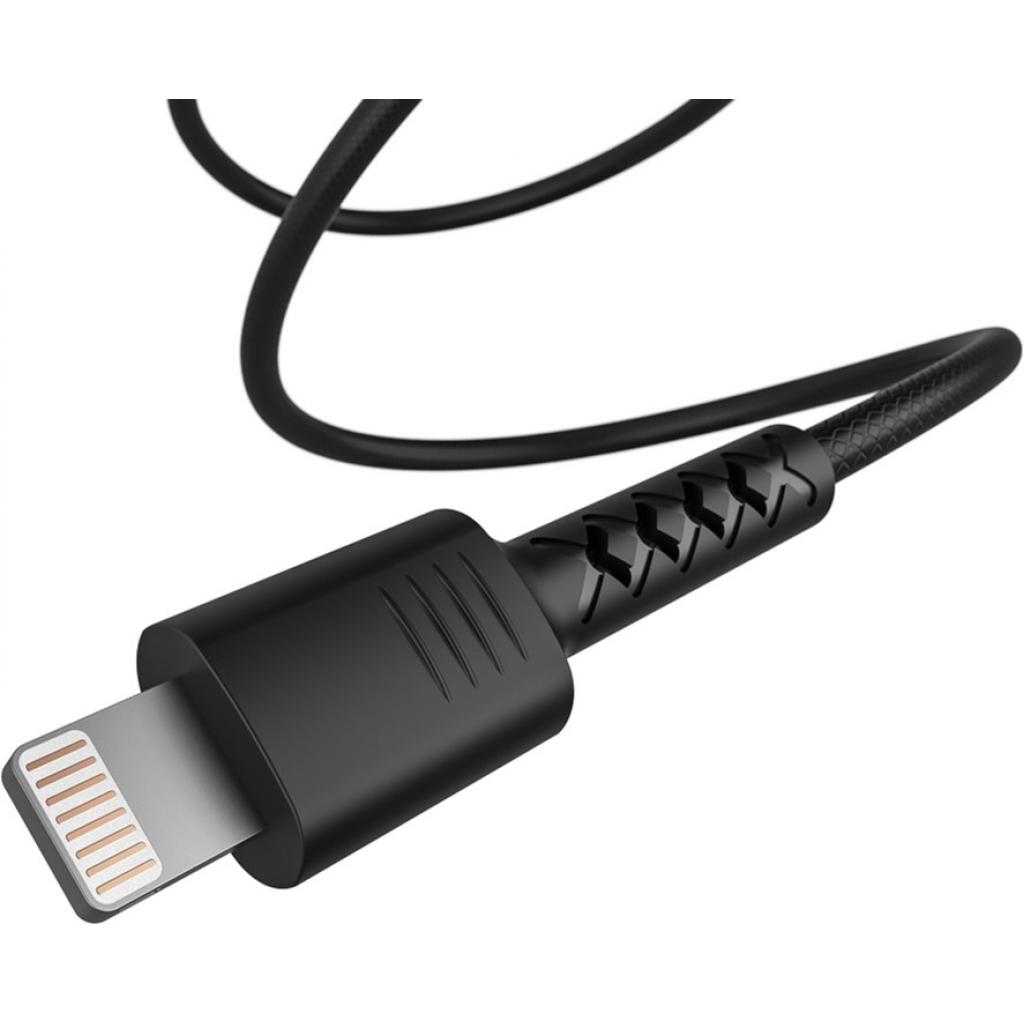 Дата кабель USB 2.0 AM to Lightning 1.0m Soft black Pixus (4897058530933) - 2
