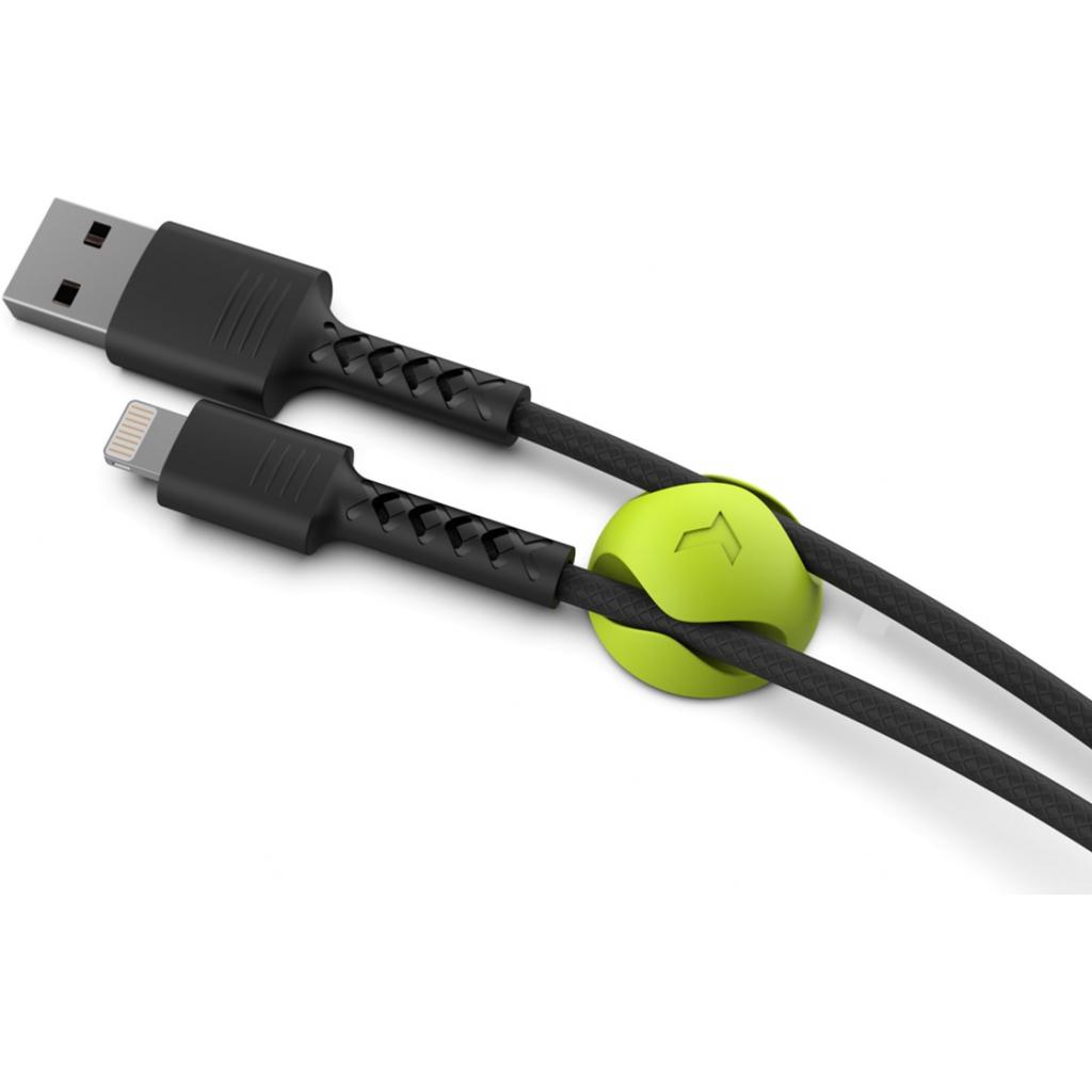 Дата кабель USB 2.0 AM to Lightning 1.0m Soft black Pixus (4897058530933) - 3