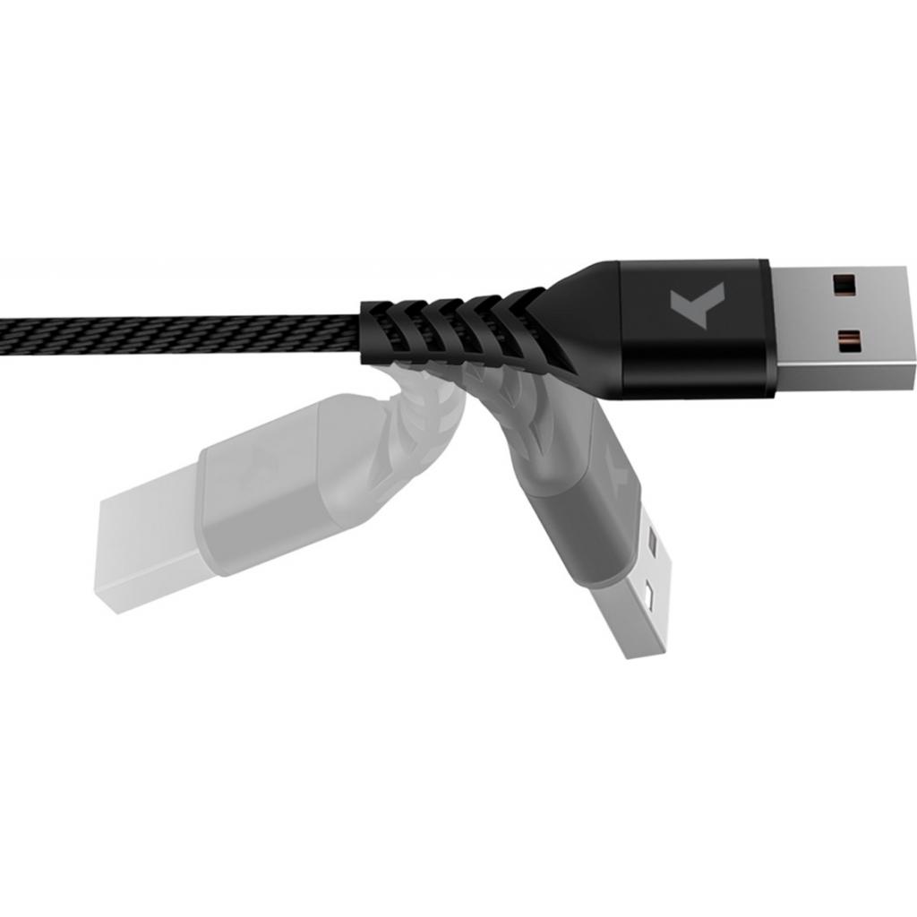 Дата кабель USB 2.0 AM to Micro 5P 1.0m Flex Black Pixus (4897058530896) - 2
