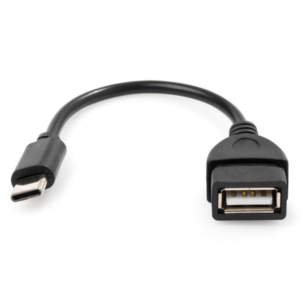 Дата кабель OTG USB 2.0 AF to Type-C Vinga (VCPDCOTGTCBK) - 1