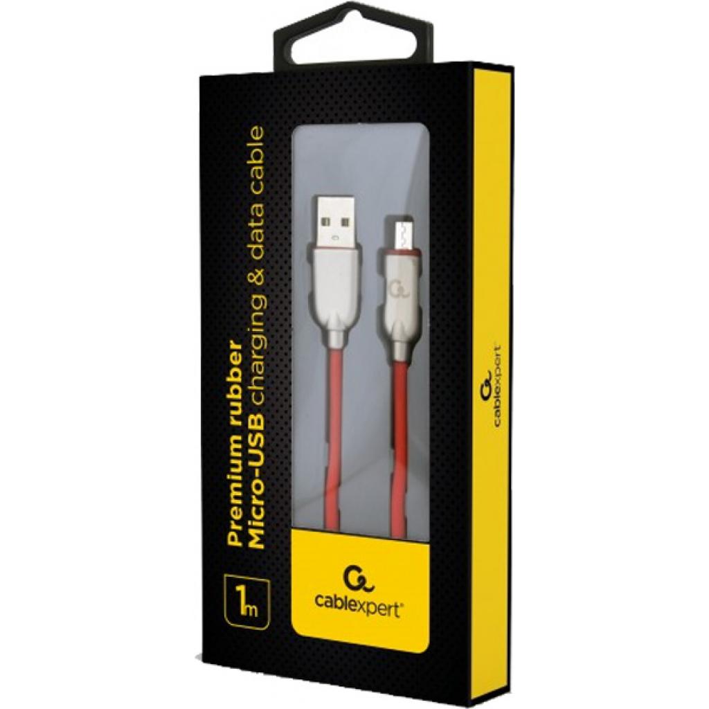 Дата кабель USB 2.0 Micro 5P to AM Cablexpert (CC-USB2R-AMmBM-1M-R) - 1 Дата кабель USB 2.0 Micro 5P to AM Cablexpert (CC-USB2R-AMmBM-1M-R) - 1