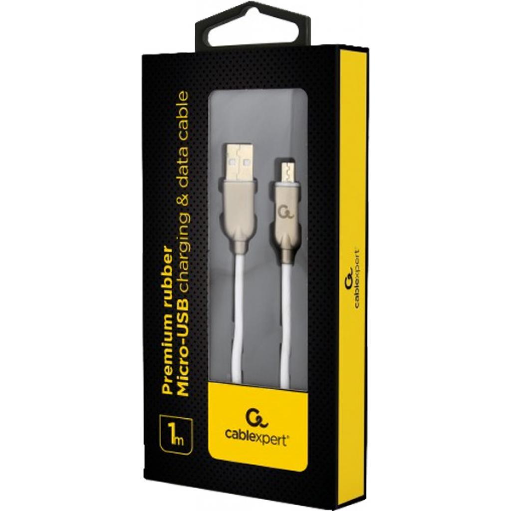Дата кабель USB 2.0 Micro 5P to AM Cablexpert (CC-USB2R-AMmBM-1M-W) - 1 Дата кабель USB 2.0 Micro 5P to AM Cablexpert (CC-USB2R-AMmBM-1M-W) - 1