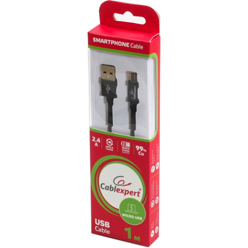 Дата кабель USB 2.0 Micro 5P to AM Cablexpert (CCPB-M-USB-04BK) - 2