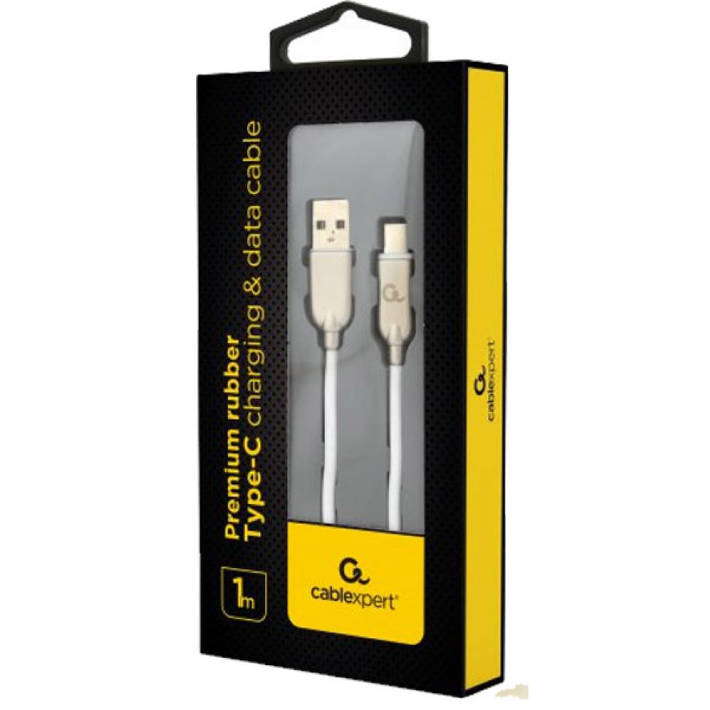 Дата кабель USB 2.0 AM to Type-C 1.0m Cablexpert (CC-USB2R-AMCM-1M-W) - 1 Дата кабель USB 2.0 AM to Type-C 1.0m Cablexpert (CC-USB2R-AMCM-1M-W) - 1