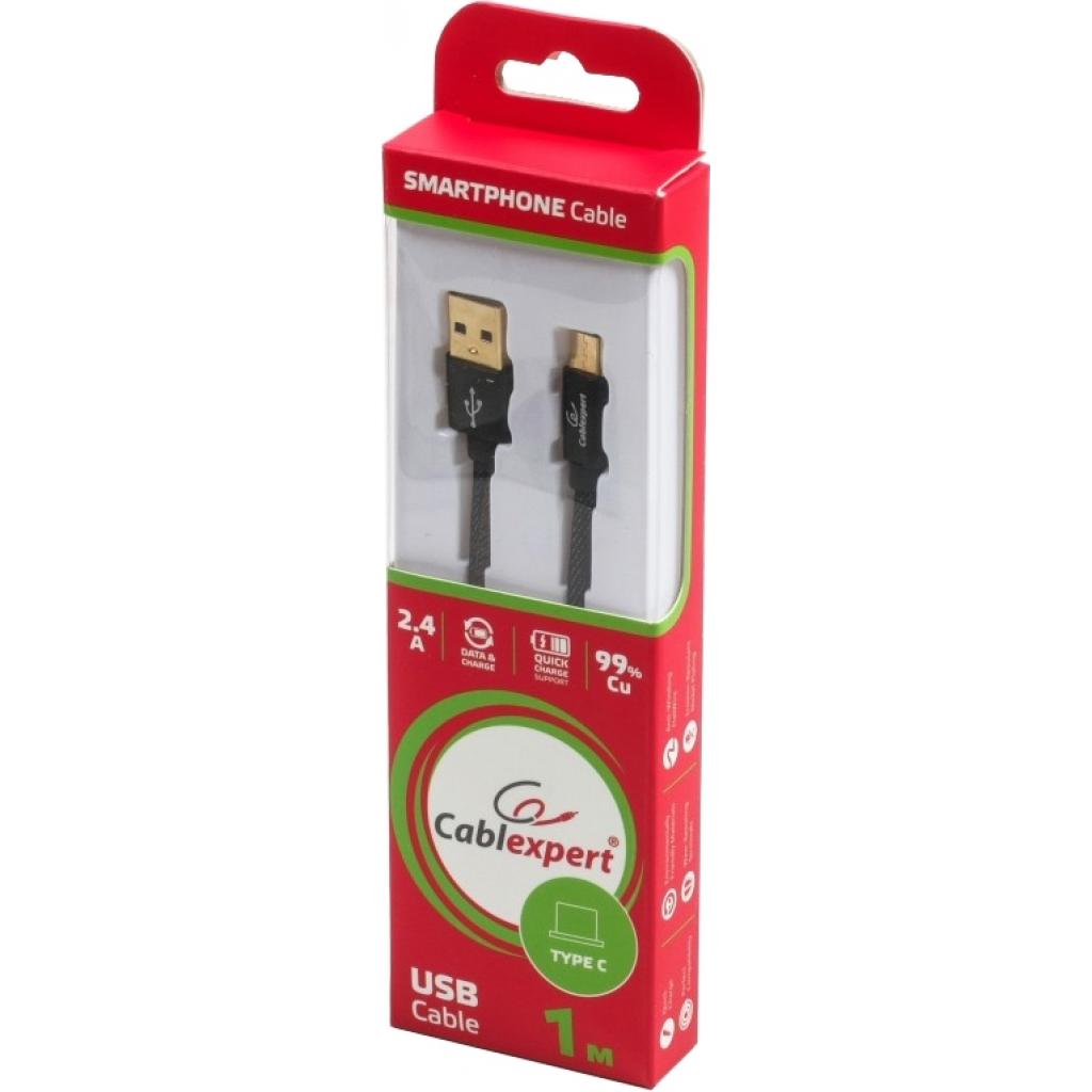 Дата кабель USB 2.0 AM to Type-C 1.0m Cablexpert (CCPB-C-USB-04BK) - 2 Дата кабель USB 2.0 AM to Type-C 1.0m Cablexpert (CCPB-C-USB-04BK) - 2