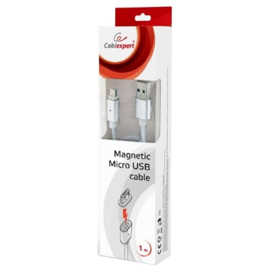 Дата кабель USB 2.0 AM to Micro 5P 1.0m magnet Cablexpert (CC-USB2-AMmUMM-1M) - 1