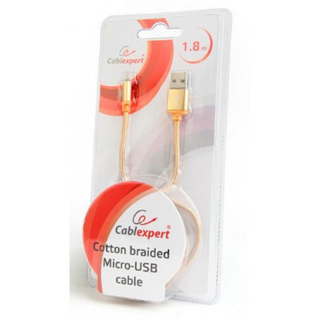 Дата кабель USB 2.0 AM to Micro 5P 1.8m Cablexpert (CCB-mUSB2B-AMBM-6-G) - 2