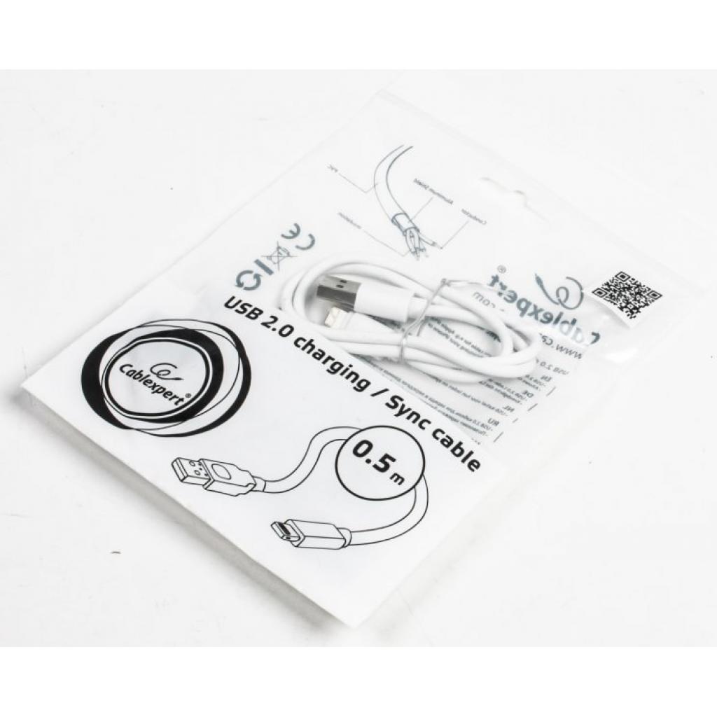 Дата кабель USB 2.0 AM to Lightning 0.5m Cablexpert (CC-USB2-AMLM-W-0.5M) - 1 Дата кабель USB 2.0 AM to Lightning 0.5m Cablexpert (CC-USB2-AMLM-W-0.5M) - 1