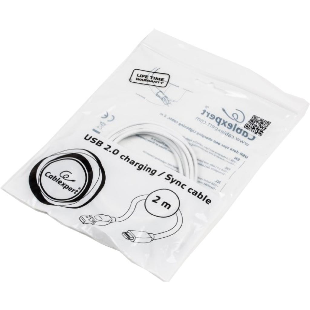 Дата кабель USB 2.0 AM to Lightning 2.0m Cablexpert (CC-USB2-AMLM-2M-W) - 3 Дата кабель USB 2.0 AM to Lightning 2.0m Cablexpert (CC-USB2-AMLM-2M-W) - 3