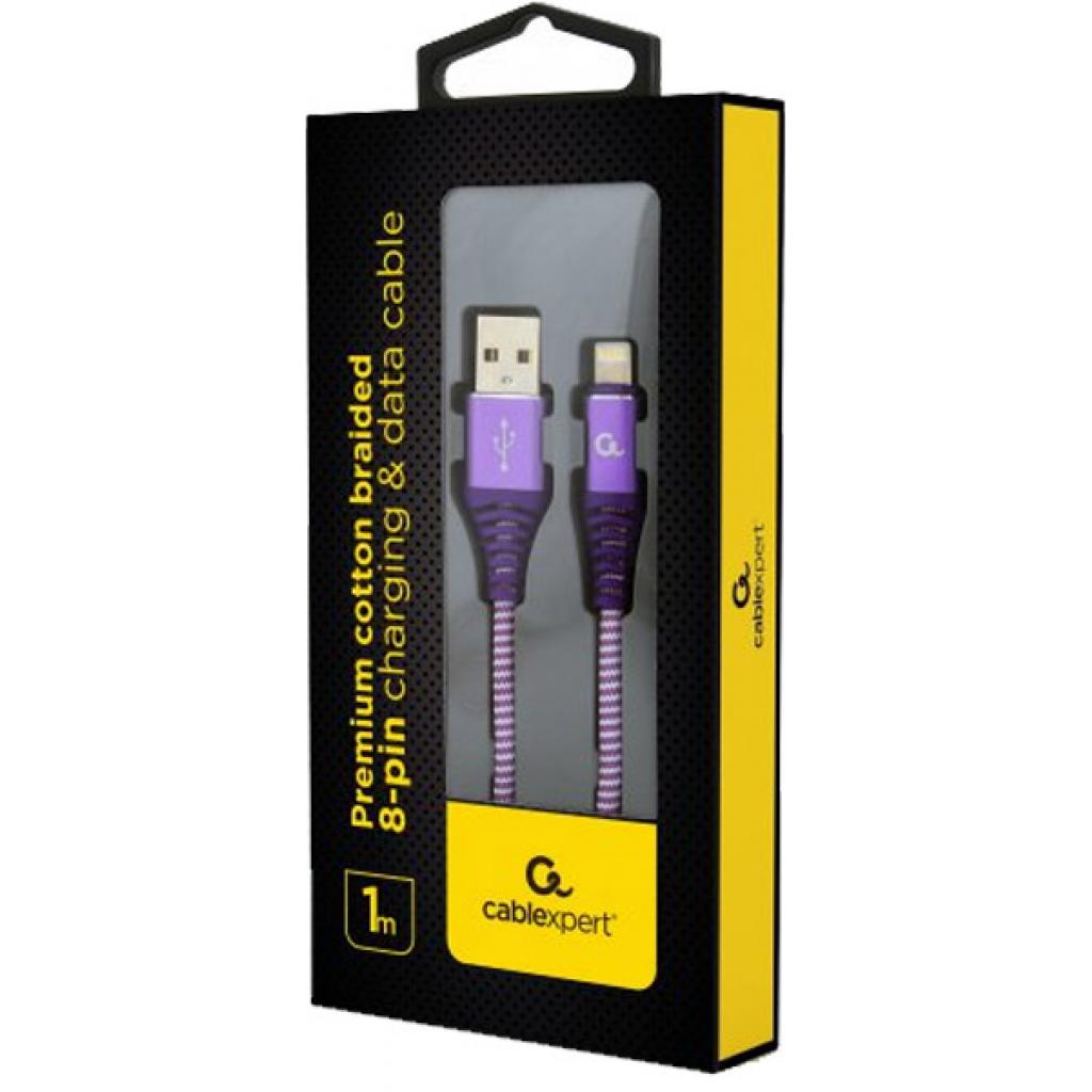 Дата кабель USB 2.0 AM to Lightning 1.0m Cablexpert (CC-USB2B-AMLM-1M-PW) - 1 Дата кабель USB 2.0 AM to Lightning 1.0m Cablexpert (CC-USB2B-AMLM-1M-PW) - 1