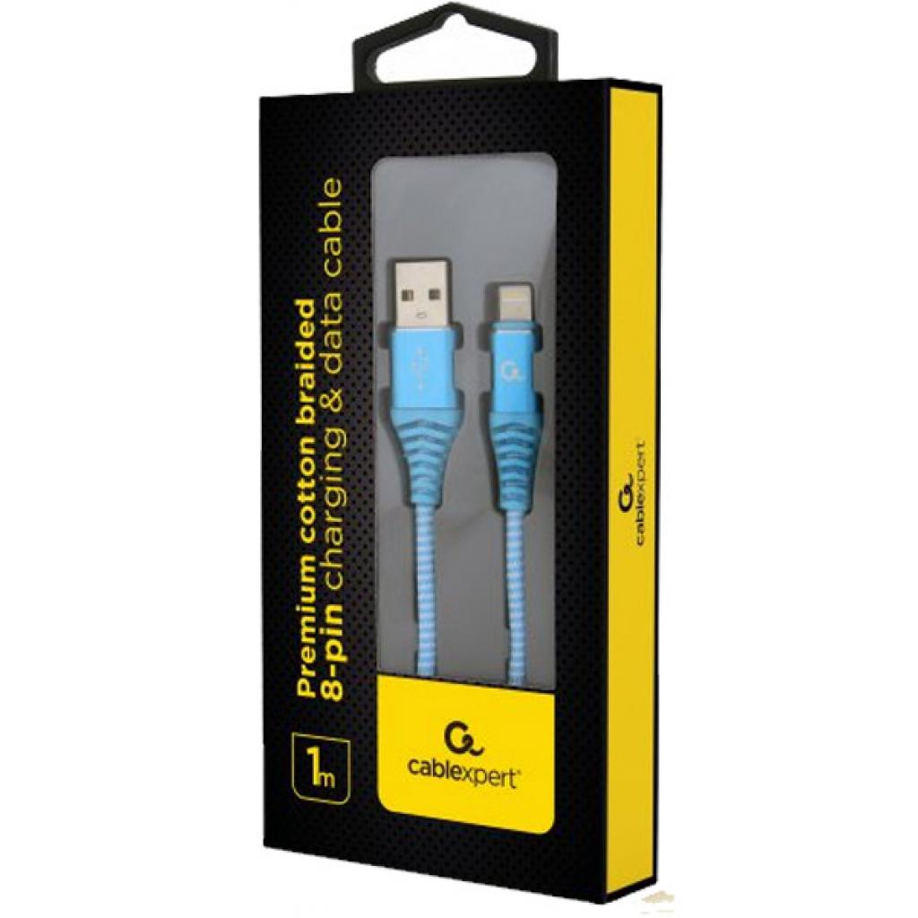 Дата кабель USB 2.0 AM to Lightning 1.0m Cablexpert (CC-USB2B-AMLM-1M-VW) - 1