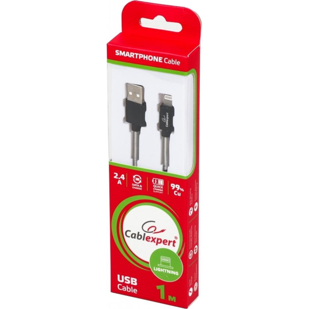 Дата кабель USB 2.0 AM to Lightning 1.0m Cablexpert (CCPB-L-USB-06BK) - 2