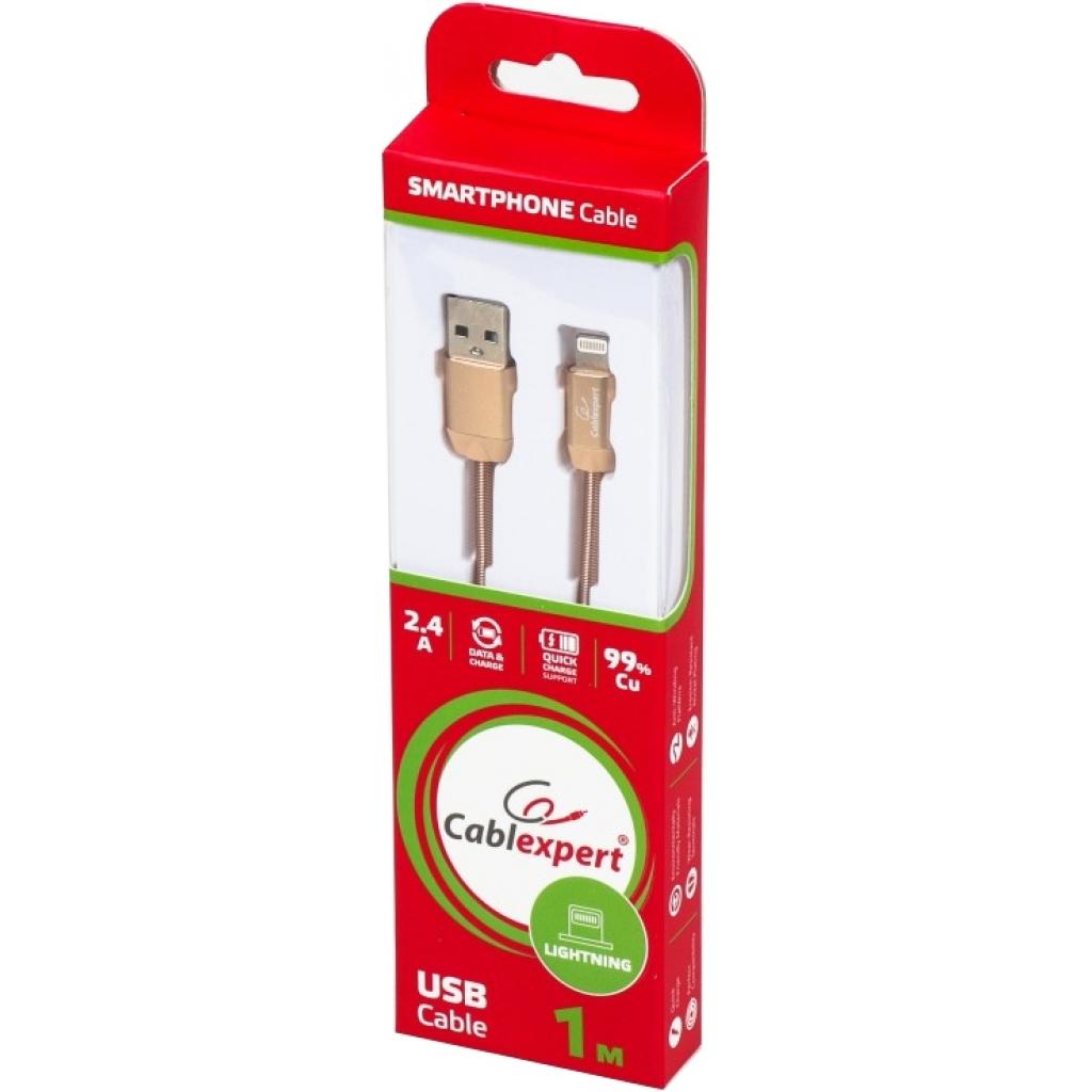 Дата кабель USB 2.0 AM to Lightning 1.0m Cablexpert (CCPB-L-USB-08G) - 2