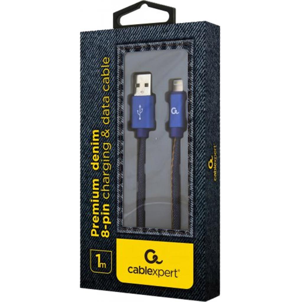 Дата кабель USB 2.0 AM to Lightning 2.0m Cablexpert (CC-USB2J-AMLM-2M-BL) - 1