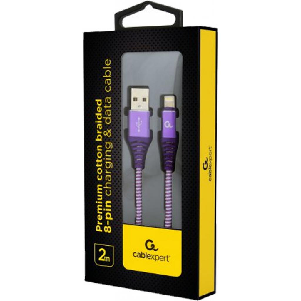 Дата кабель USB 2.0 AM to Lightning 2.0m Cablexpert (CC-USB2B-AMLM-2M-PW) - 1 Дата кабель USB 2.0 AM to Lightning 2.0m Cablexpert (CC-USB2B-AMLM-2M-PW) - 1