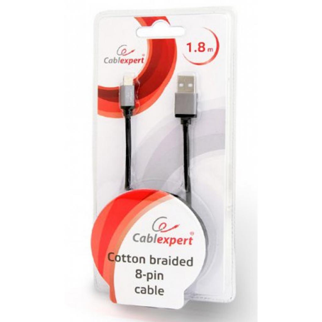 Дата кабель USB 2.0 AM to Lightning 1.8m Cablexpert (CCB-mUSB2B-AMLM-6) - 2