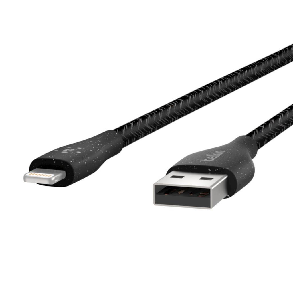 Дата кабель USB 2.0 AM to Lightning 2.0m DuraTek™ Plus black Belkin (F8J236BT10-BLK) - 3 Дата кабель USB 2.0 AM to Lightning 2.0m DuraTek™ Plus black Belkin (F8J236BT10-BLK) - 3