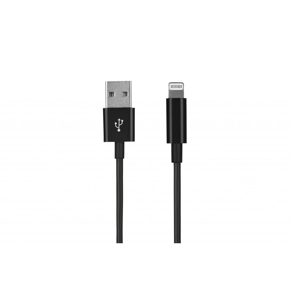 Дата кабель USB 2.0 AM to Lightning 1.0m 2.4A black 2E (2E-CCLAB-BL)