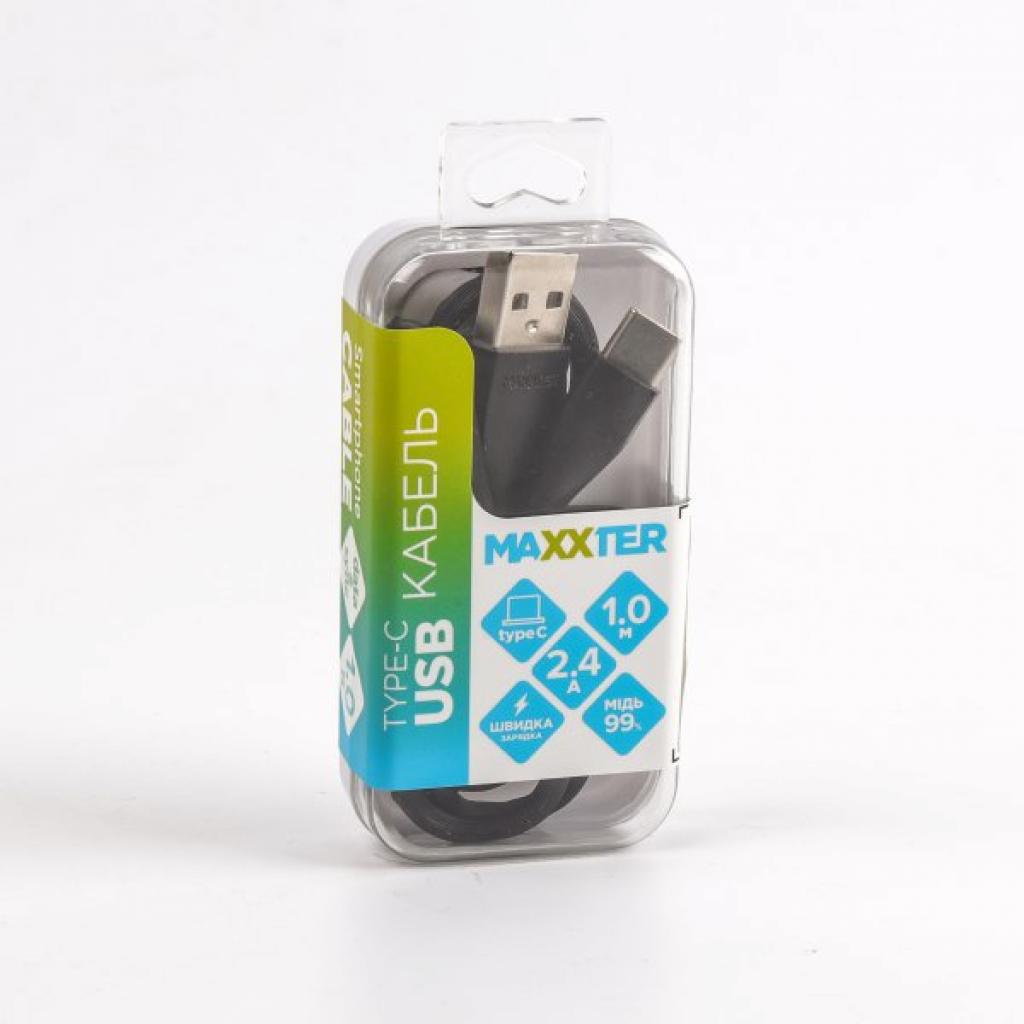 Дата кабель USB 2.0 AM to Type-C 1.0m Maxxter (UB-C-USB-01BK) - 3