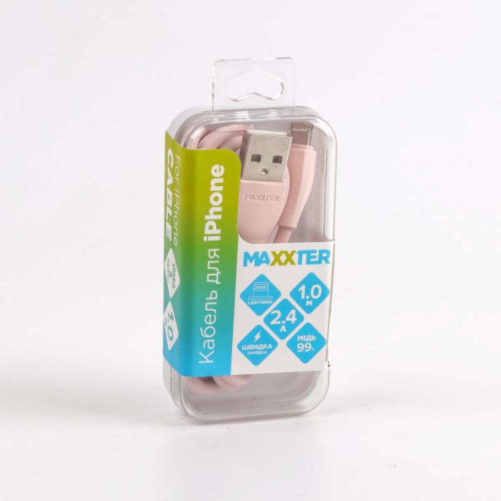Дата кабель USB 2.0 AM to Lightning 1.0m Maxxter (UB-L-USB-01GP) - 3
