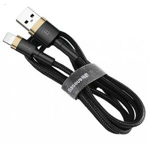 Дата кабель USB 2.0 AM to Lightning 0.5m Cafule 2.4A gold+black Baseus (CALKLF-AV1)