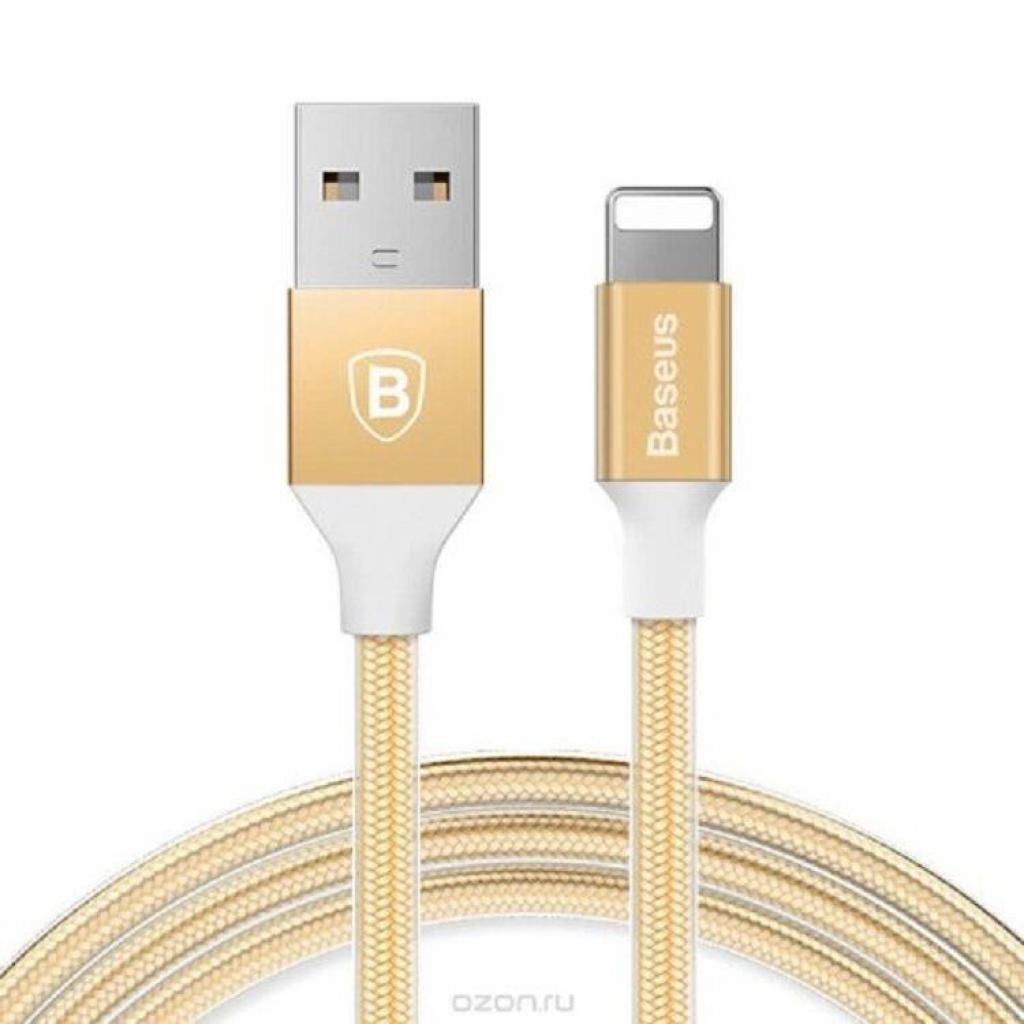 Дата кабель USB 2.0 AM to Lightning 1.0m 2A gold Baseus (CALYY-0V) - 1