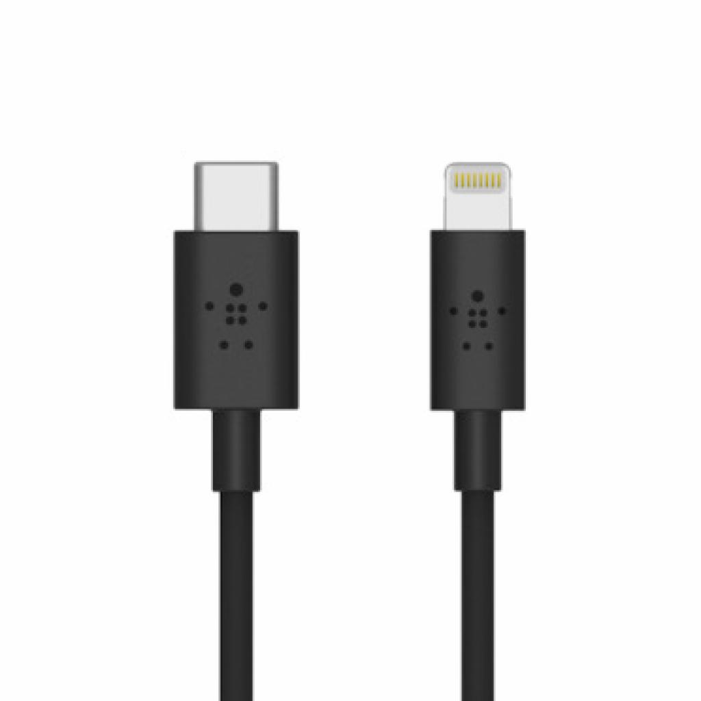 Дата кабель USB 3.1 Type-C to Lightning 0.9m black Belkin (F8J239DS03-BLK)