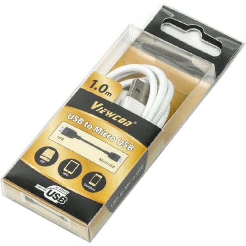 Дата кабель USB 2.0 AM to Micro 5P 1.0m Viewcon (VC-USB2-F-001) - 1