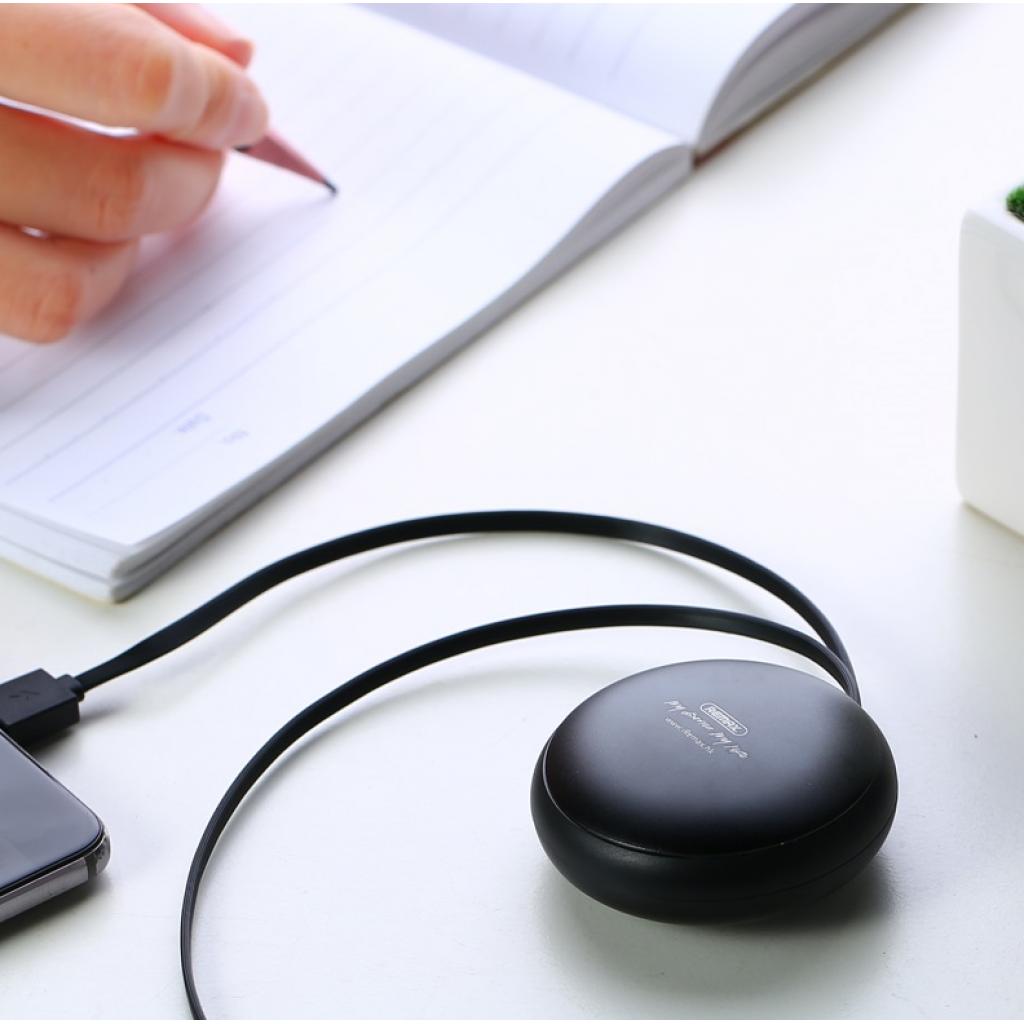 Дата кабель USB 2.0 AM to Type-C 1.0m Roller type Retractable black Remax (RC-099A-BLACK) - 3