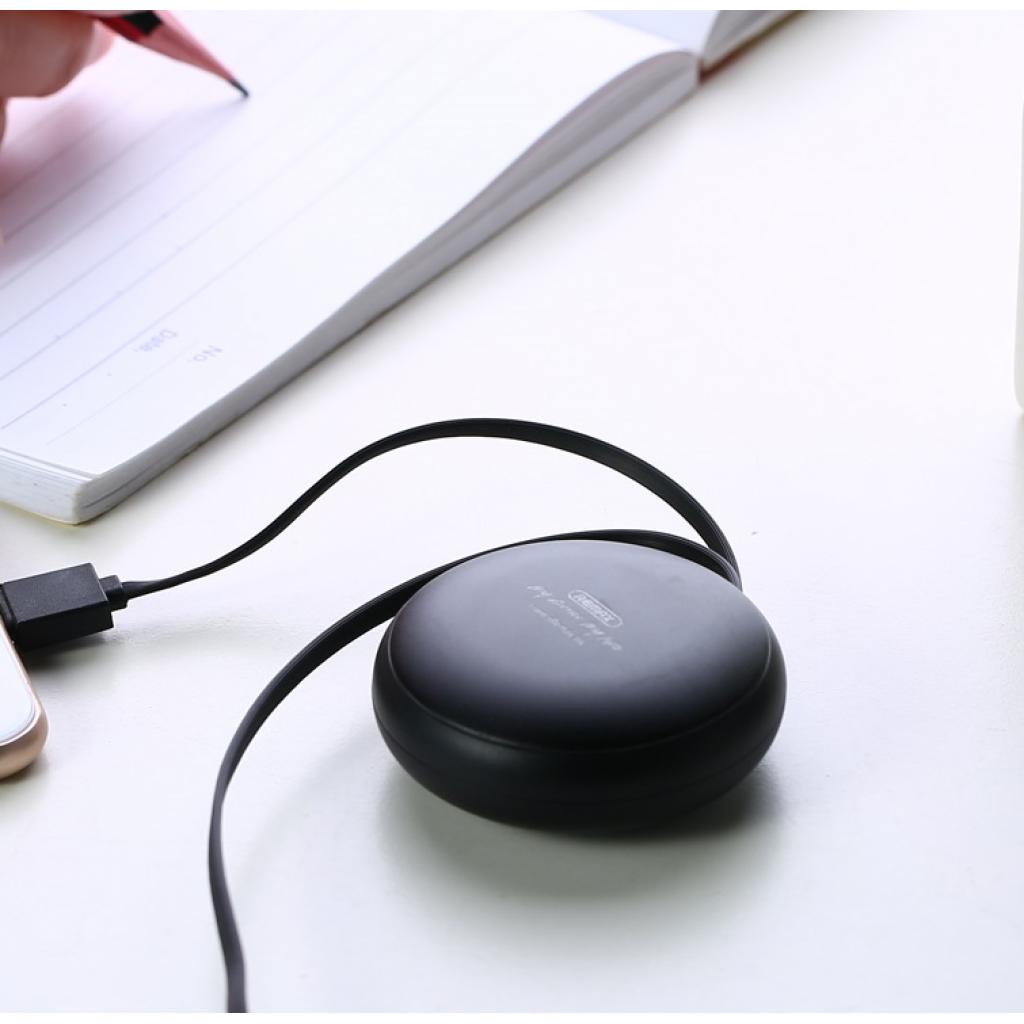 Дата кабель USB 2.0 AM to Lightning + Micro 5P 1.0m Retractable black Remax (RC-099T-BLACK) - 1