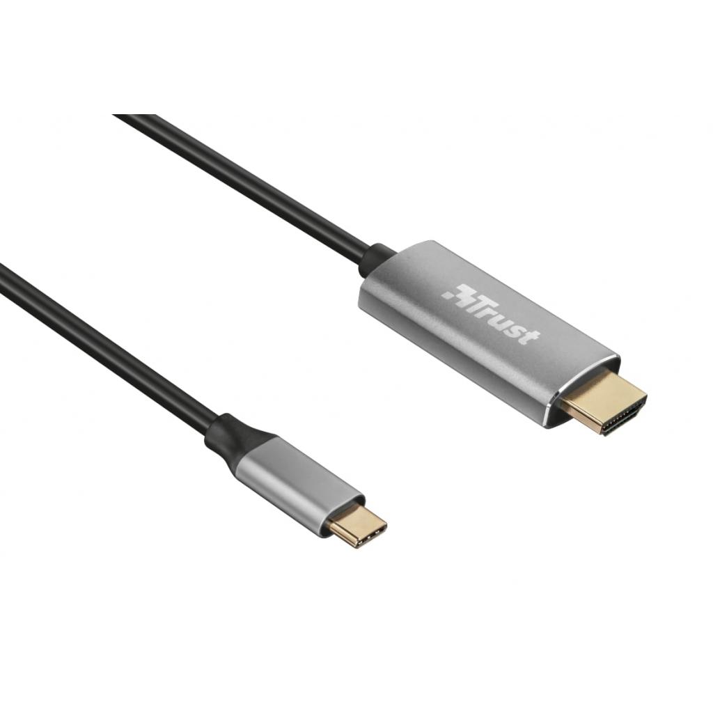 Кабель мультимедийный USB-C to HDMI 1.8м BLACK Trust (23332) - 2