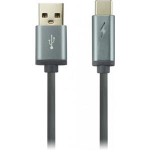 Дата кабель USB 2.0 AM to Type-C 1.0m LED Canyon (CNS-USBC6DG)