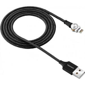 Дата кабель USB 2.0 AM to Lightning 1.0m Rotating magnetic Black Canyon (CNS-CFI8B)