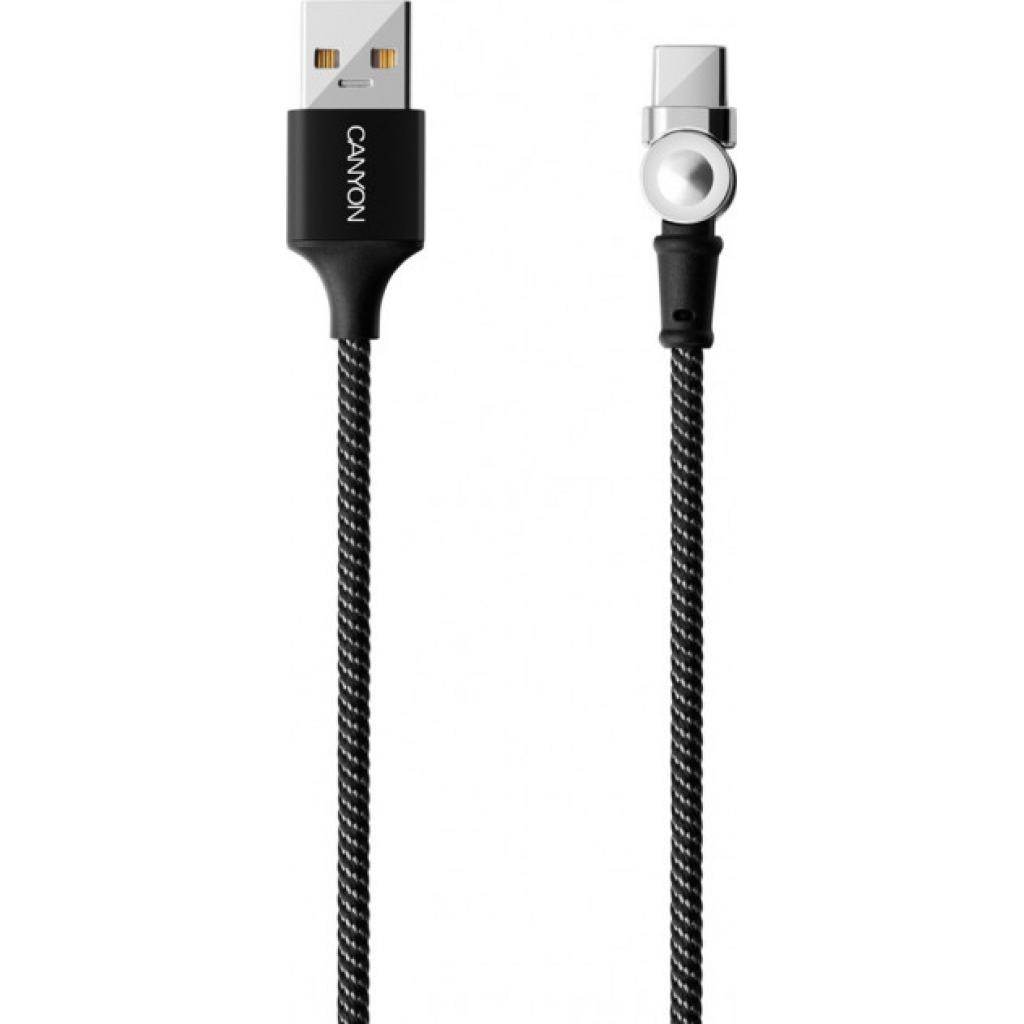 Дата кабель USB 2.0 AM to Type-C 1.0m Rotating magnetic Black Canyon (CNS-USBC8B) - 2 Дата кабель USB 2.0 AM to Type-C 1.0m Rotating magnetic Black Canyon (CNS-USBC8B) - 2