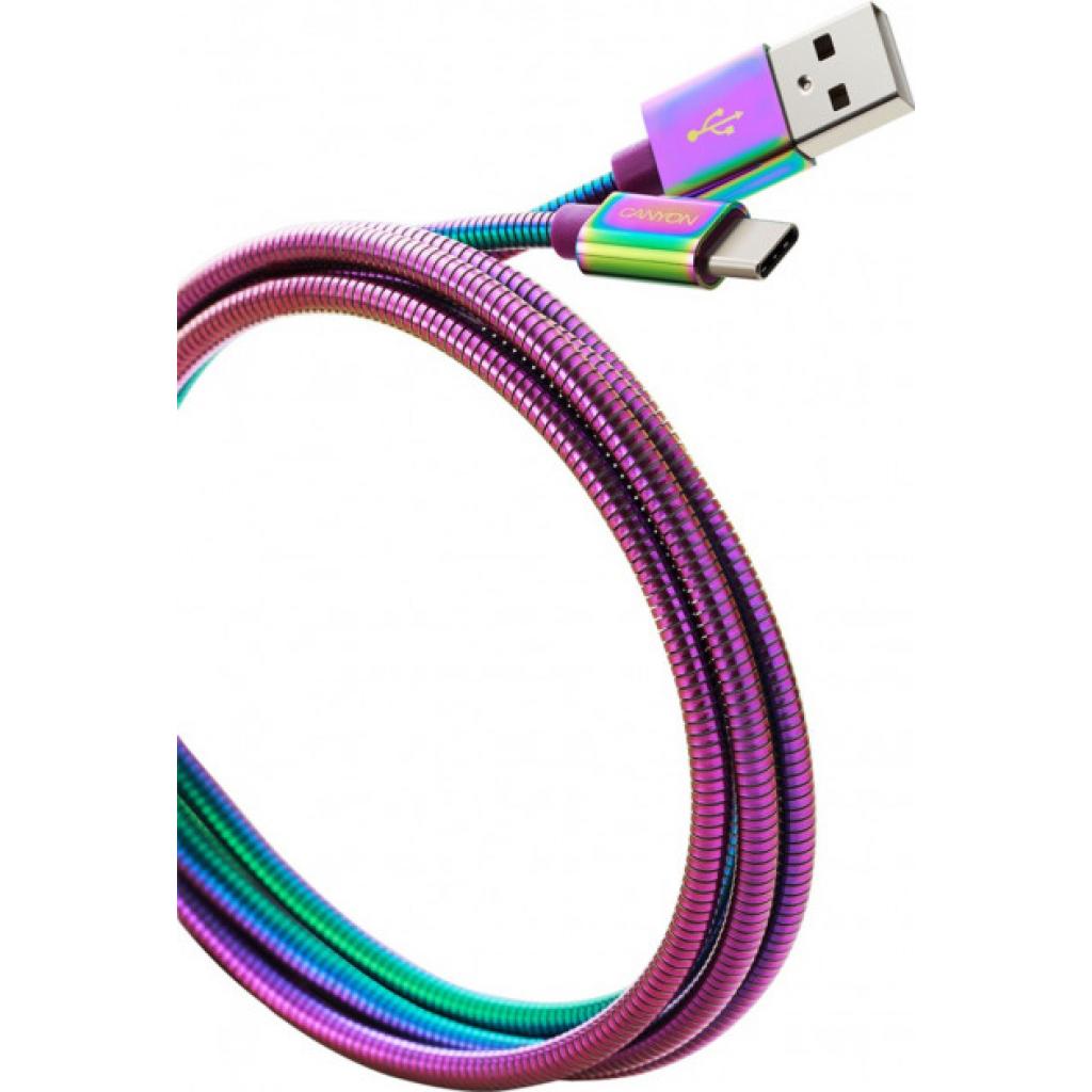 Дата кабель USB 2.0 AM to Type-C 1.2m Rainbow Canyon (CNS-USBC7RW) - 1 Дата кабель USB 2.0 AM to Type-C 1.2m Rainbow Canyon (CNS-USBC7RW) - 1