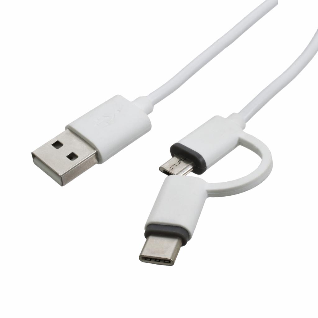 Дата кабель USB 2.0 AM to Micro 5P + Type-C 1.0m Patron (CAB-PN-MIC-TYPE-C-1M) Дата кабель USB 2.0 AM to Micro 5P + Type-C 1.0m Patron (CAB-PN-MIC-TYPE-C-1M)