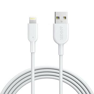 Дата кабель USB 2.0 AM to Lightning 1.8m Powerline II White Anker (A8433H21)