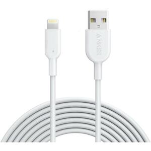Дата кабель USB 2.0 AM to Lightning 3.0m White Anker (A8434H21)