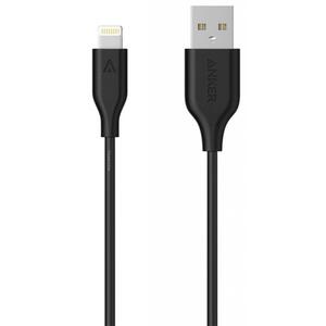 Дата кабель USB 2.0 AM to Lightning 0.9m V3 Black Anker (A8111H12)