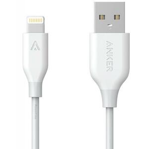 Дата кабель USB 2.0 AM to Lightning 0.9m V3 White Anker (A8111H21)