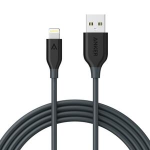 Дата кабель USB 2.0 AM to Lightning 1.8m V3 Space Gray Anker (A8112H11)
